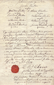 Kerkelijke huwelijksakte 1774 Eygelshoven