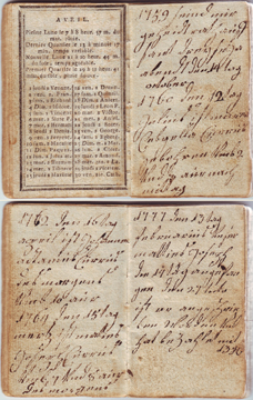 Familieboek van Mathias Chorus 1759-1831
